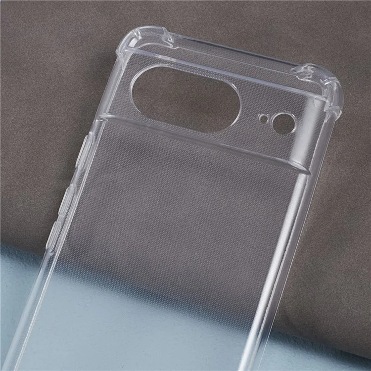 Para Google Pixel 8 Clear Case Soft TPU Four Corner Anti-drop Phone Cover
