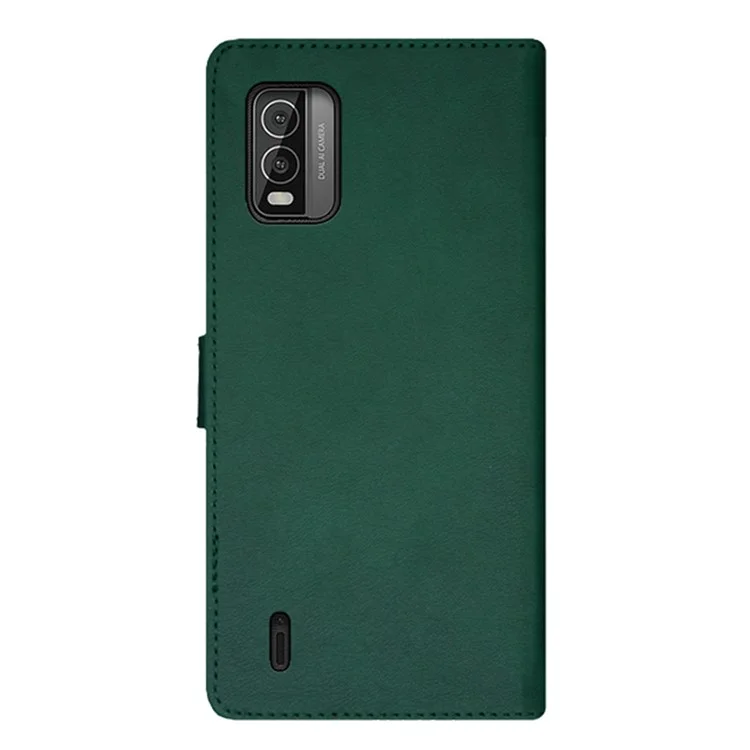 IDEWEI pour Nokia C210 Étui Flip Couverture en Cuir PU Support Porte-Carte Étui de Téléphone - Vert