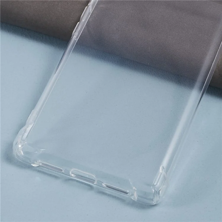 For Google Pixel 6 Pro 5G Clear TPU Case Four Corner Anti-drop Phone Cover