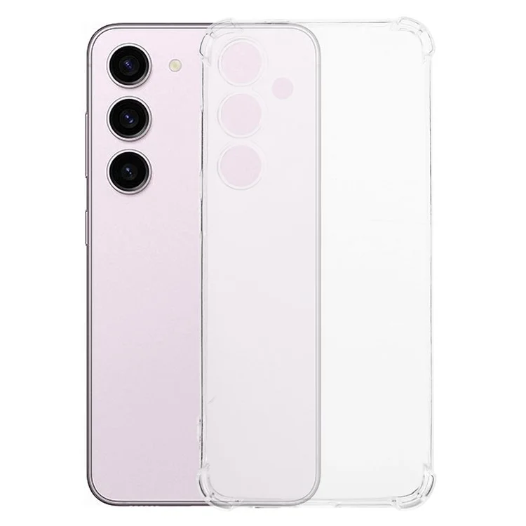 Per Samsung Galaxy S24 Clear Case Anti-drop TPU Phone Back Cover