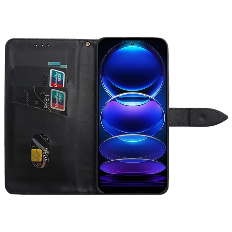 IDEWEI For Xiaomi 14 Phone Case PU Leather Magnetic Clasp Stand Phone Cover - Purple