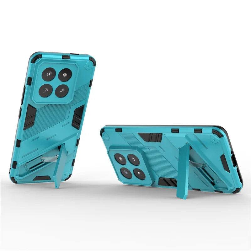 For Xiaomi 14 Pro Case Shockproof Protective Phone Cover with Kickstand - Baby Blue