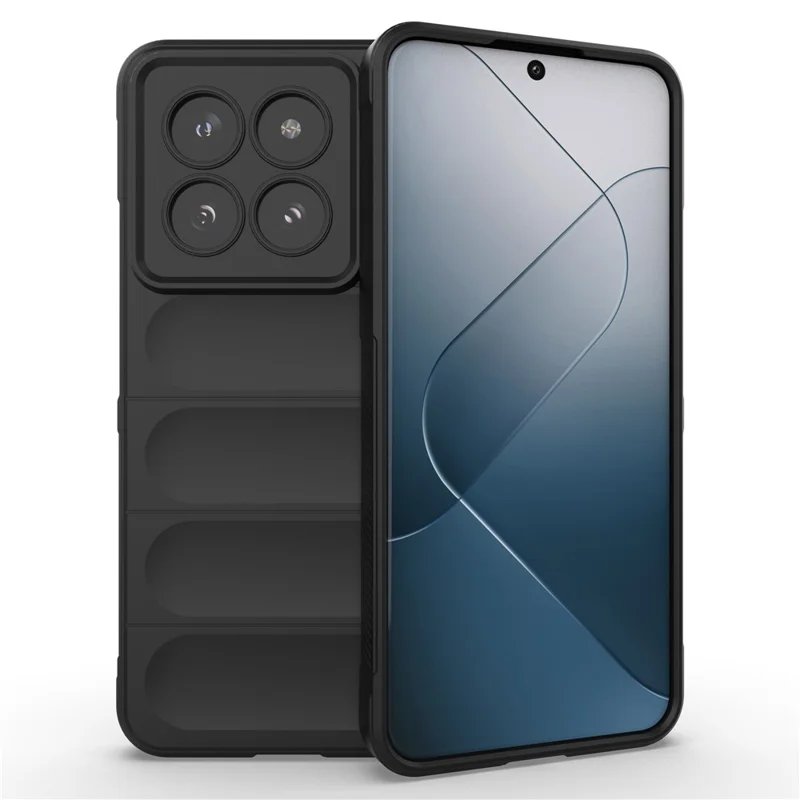 Étui pour Xiaomi 14 Pro Coque antichoc Téléphone robuste Couverture TPU - Noir