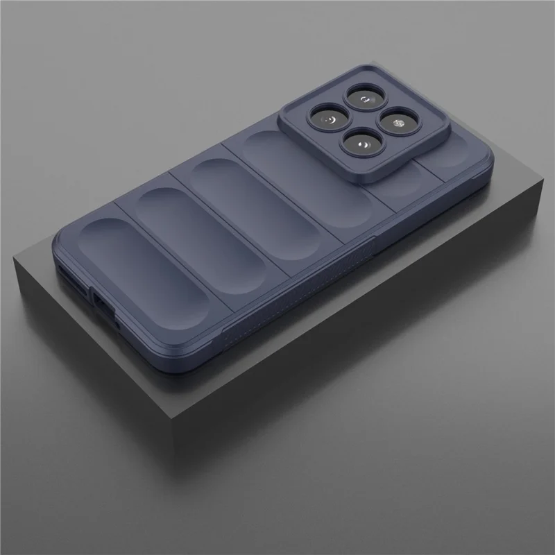 For Xiaomi 14 Pro Case Shock-absorbing Rugged Phone TPU Cover - Dark Blue
