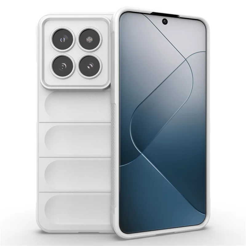 For Xiaomi 14 Pro Case Shock-absorbing Rugged Phone TPU Cover - White