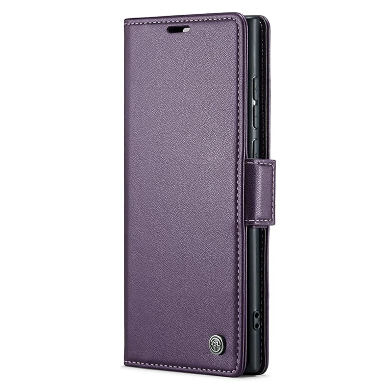 CASEME 023 Pour Samsung Galaxy S24 Ultra Étui en Cuir avec Blocage RFID et 3 Emplacements pour Cartes - Violet