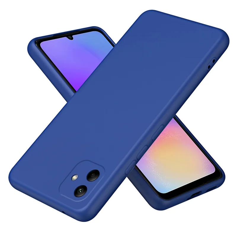 For Samsung Galaxy A05 4G Case 2.2mm Rubberized Anti-scratch Phone Cover - Blue