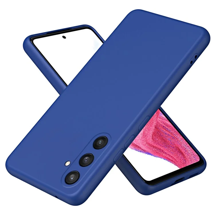 Pour Samsung Galaxy S24 Case Rubberized 2.2mm Anti-Drop TPU Phone Shell - Bleu