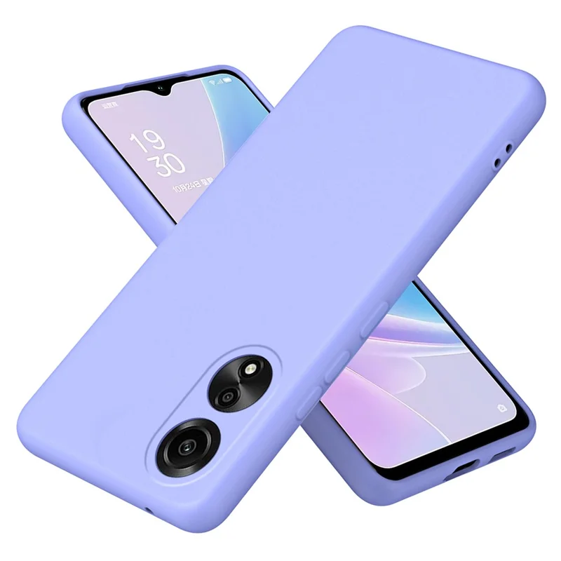 For Oppo A78 4G TPU Case 2.2mm Rubberized Drop-proof Phone Cover - Purple