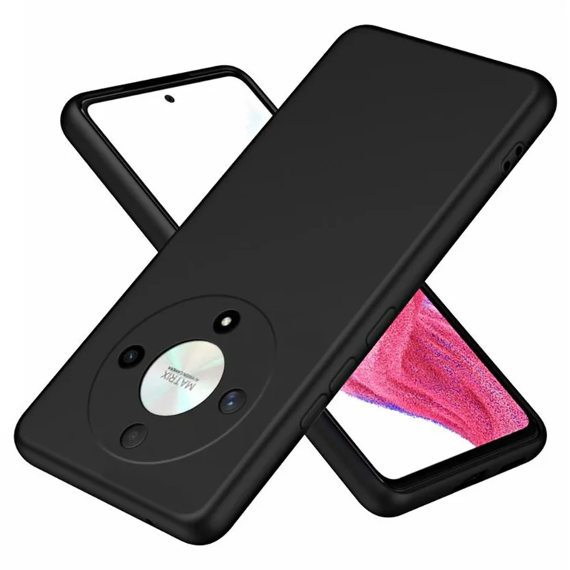 Capa para For Honor X9b 5G / Magic6 Lite 5G, Capa TPU Borrachada de 2,2 mm com Revestimento Interior Macio em Fibra - Preto