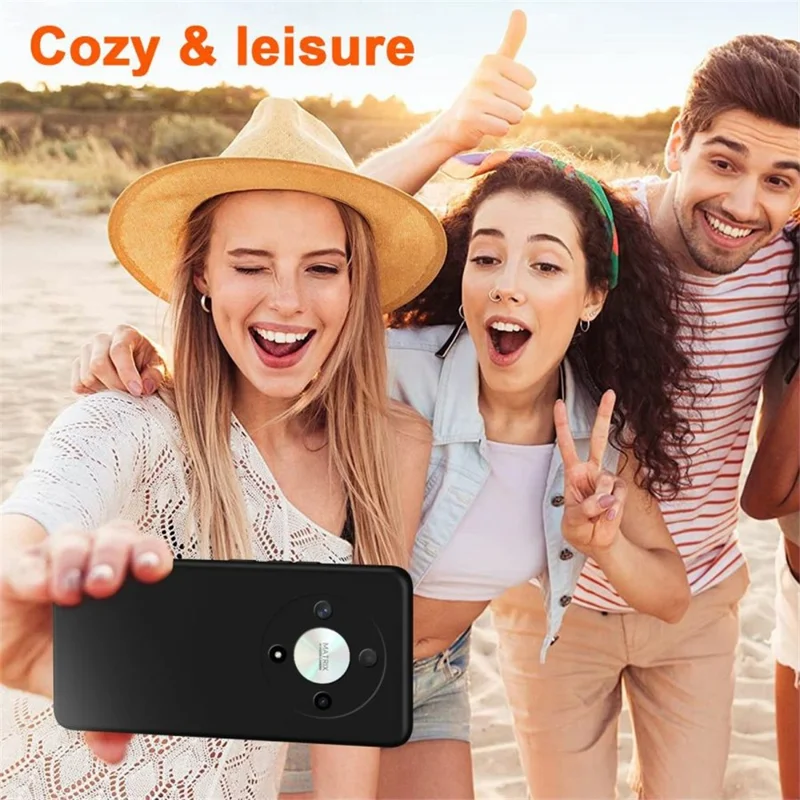 Capa para For Honor X9b 5G / Magic6 Lite 5G, Capa TPU Borrachada de 2,2 mm com Revestimento Interior Macio em Fibra - Preto