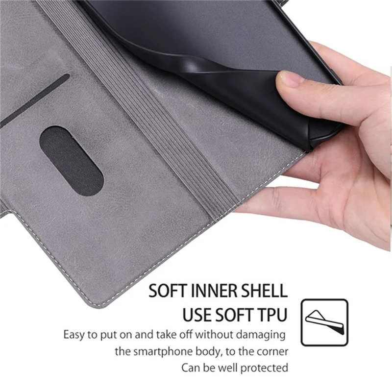 For Xiaomi 14 Pro Case Stand Card Slot Leather Phone Cover - White