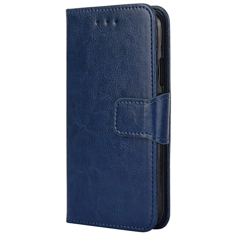 For itel S23+ Case TPU+PU Leather Wallet Stand Anti-Drop Phone Cover - Sapphire