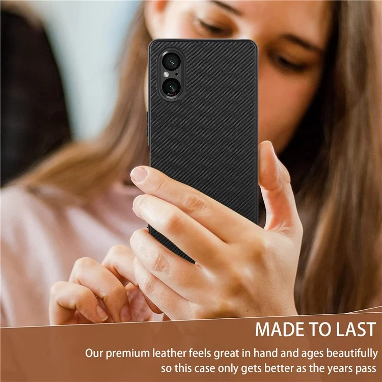 VILI TC Series for Sony Xperia 5 V Case Leather+TPU Protective Phone Cover