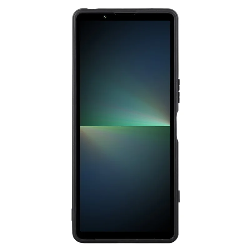 VILI TH Series for Sony Xperia 5 V Case Anti-scratch Leather Coated PC+TPU Cover - Black