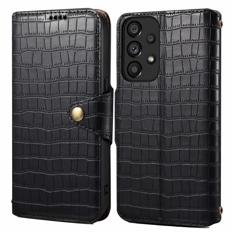 For Samsung Galaxy A53 5G Case Wallet Leather Phone Stand Cover - Black