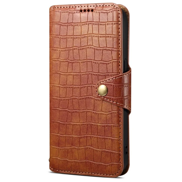 Funda de Cuero Protectora con Soporte para Huawei Mate 60 Pro - Marrón