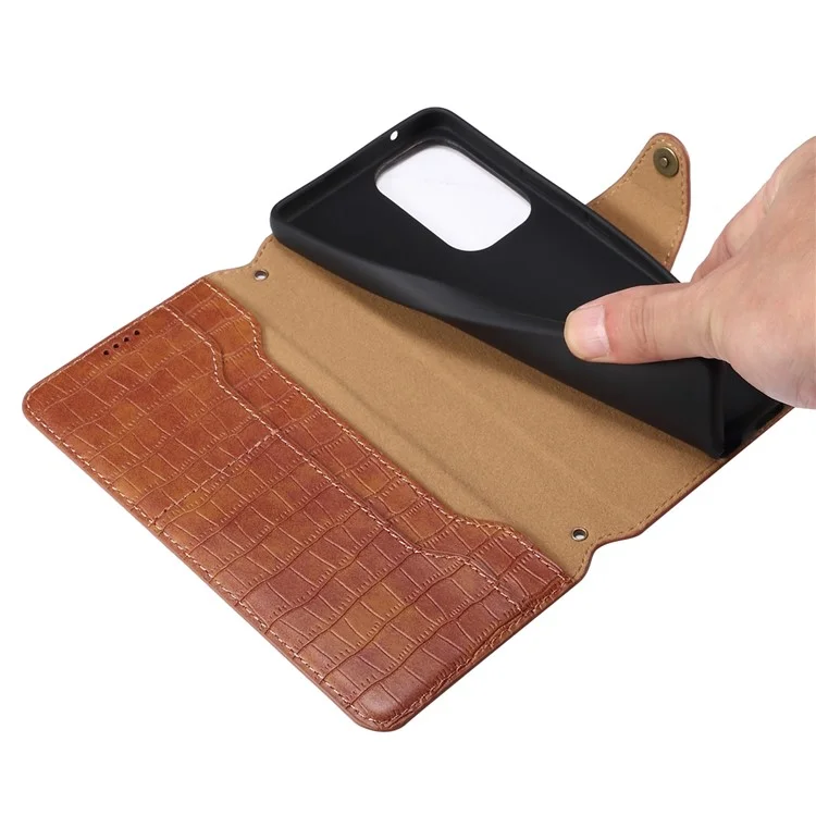 For Samsung Galaxy A23 4G / A23 5G (Global Version) Case PU Leather Wallet Phone Cover - Brown