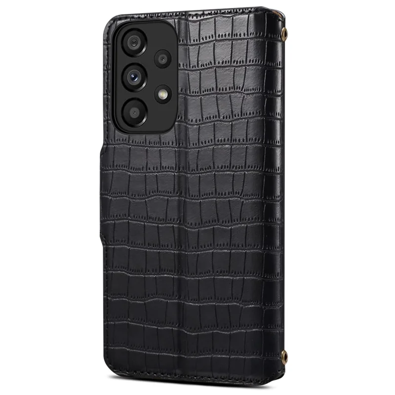 For Samsung Galaxy A23 4G / A23 5G (Global Version) Case PU Leather Wallet Phone Cover - Black
