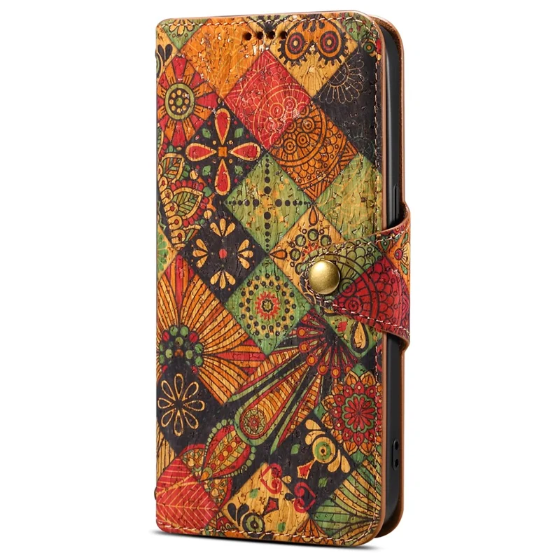 For Samsung Galaxy A14 4G / 5G Case Flower Printing Horizontal Stand PU Leather Phone Cover - Autumn
