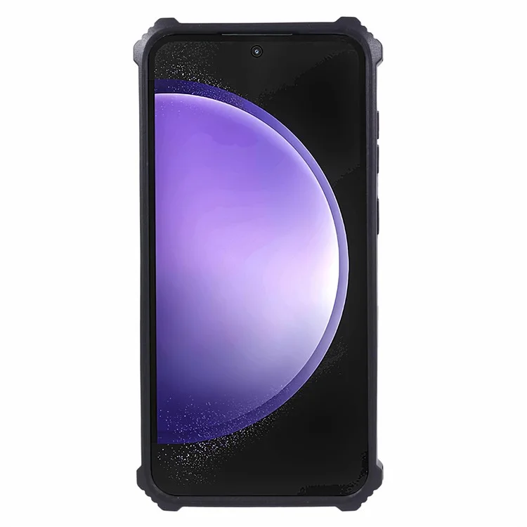 For Samsung Galaxy S23 FE Kickstand Case PC + TPU Anti-drop Phone Cover - Blue