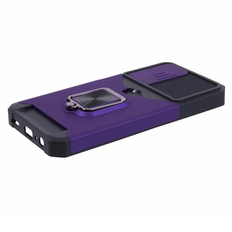 Per Samsung Galaxy A15 5G Case PC+TPU Porta Carte Custodia Supporto per Telefono - Viola
