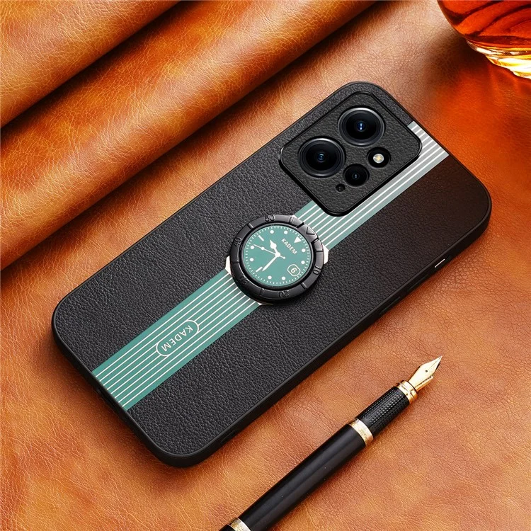 KADEM For Xiaomi Redmi Note 12 4G Phone Case Kickstand Cover Support Magnetic Car Mount - Green