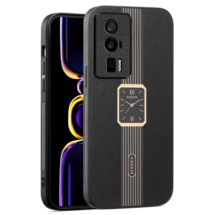 KADEM para Xiaomi Redmi K60 5G / K60 Pro 5G / K60 Champion Edition / Poco F5 Pro 5G Capa Protetora de Telefone - Preta