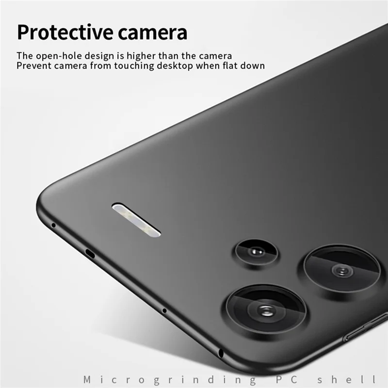 MOFI JK PC Series-1 Shield for Xiaomi Redmi Note 13 Pro+ Anti-Scratch Phone Cover PC Phone Case - Black