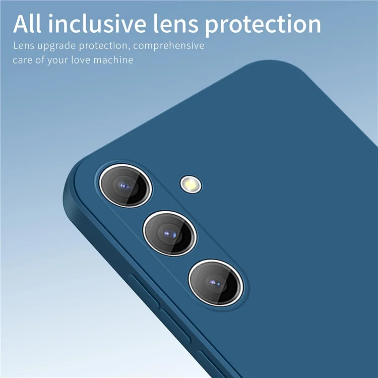 PINWUYO JK Touching Series para Case do Samsung Galaxy S24+ Protetor de Tela Slim-Fit TPU - Azul Marinho