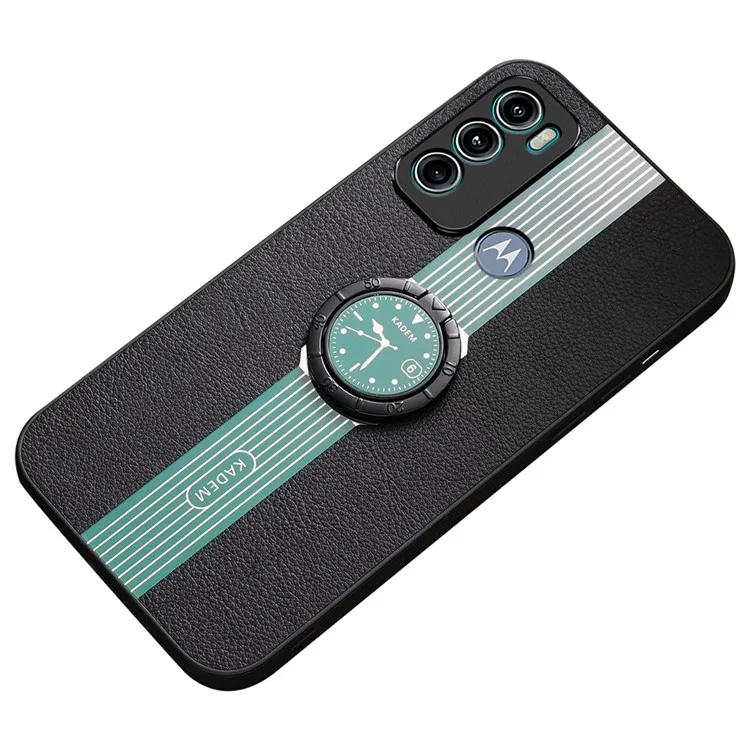 KADEM pour Motorola Moto G60 / G40 Fusion Étui Electroplating Watch Pattern Phone Cover - Vert