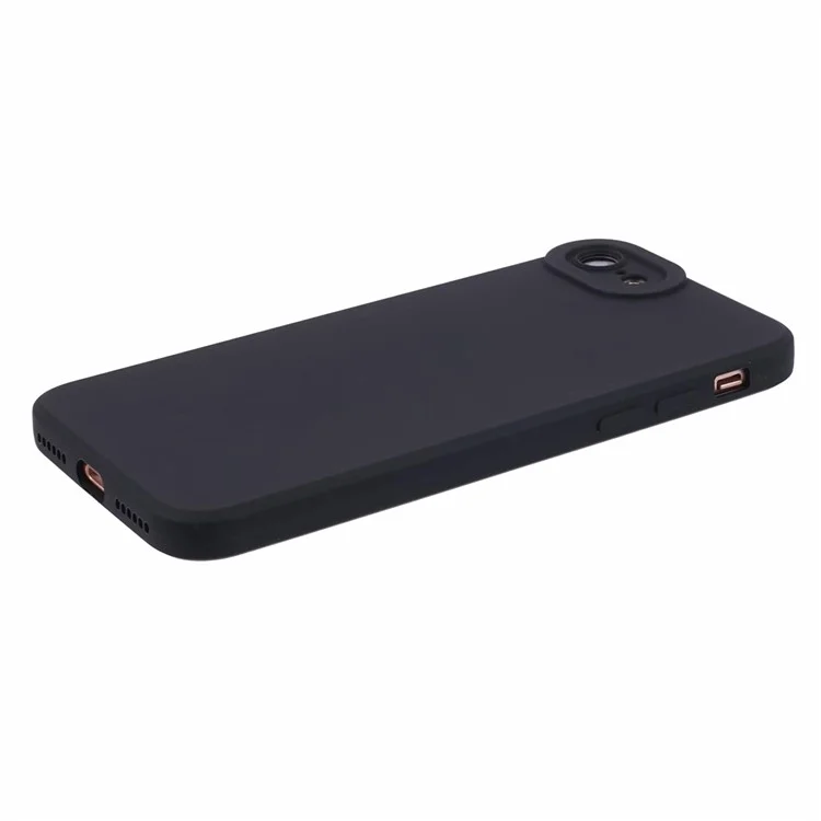 Serie YX Para Iphone 7 4.7 Pulgadas / 8 4.7 Pulgadas / SE (2022) / SE (2020) Case de Teléfono Matte Soft Tpu Cover (recorte Preciso) - Negro