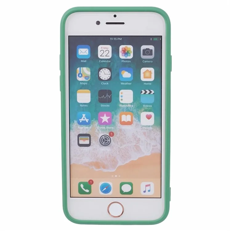 Série YX pour iPhone 7 4,7 pouces / 8 4,7 pouces / SE (2022) / SE (2020) Étui de téléphone Matte Soft TPU Cover (Découpe précise) - Vert