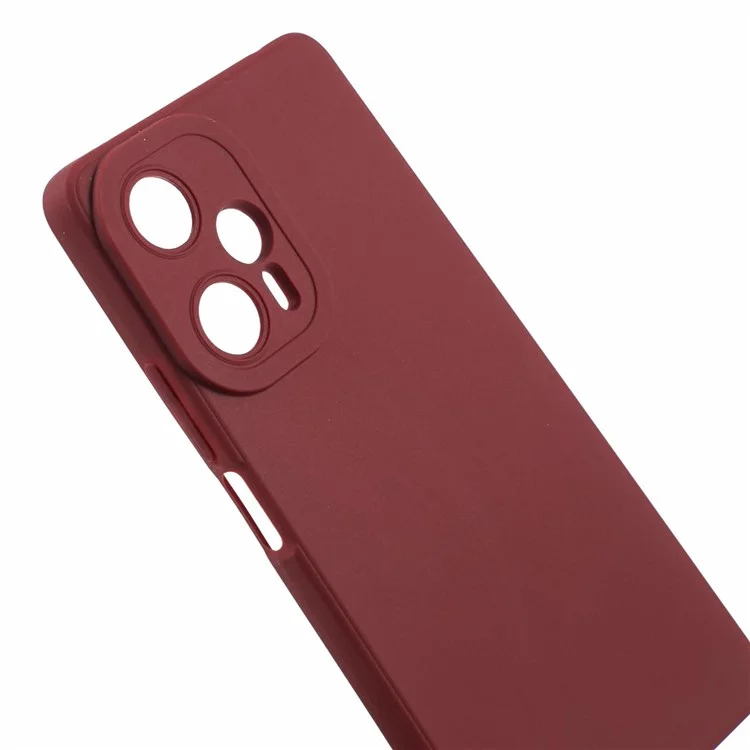 YX Series For Xiaomi Redmi Note 12 Turbo / Poco F5 5G Case Matte Precise Cutout Phone Guard Cover - Wine Red