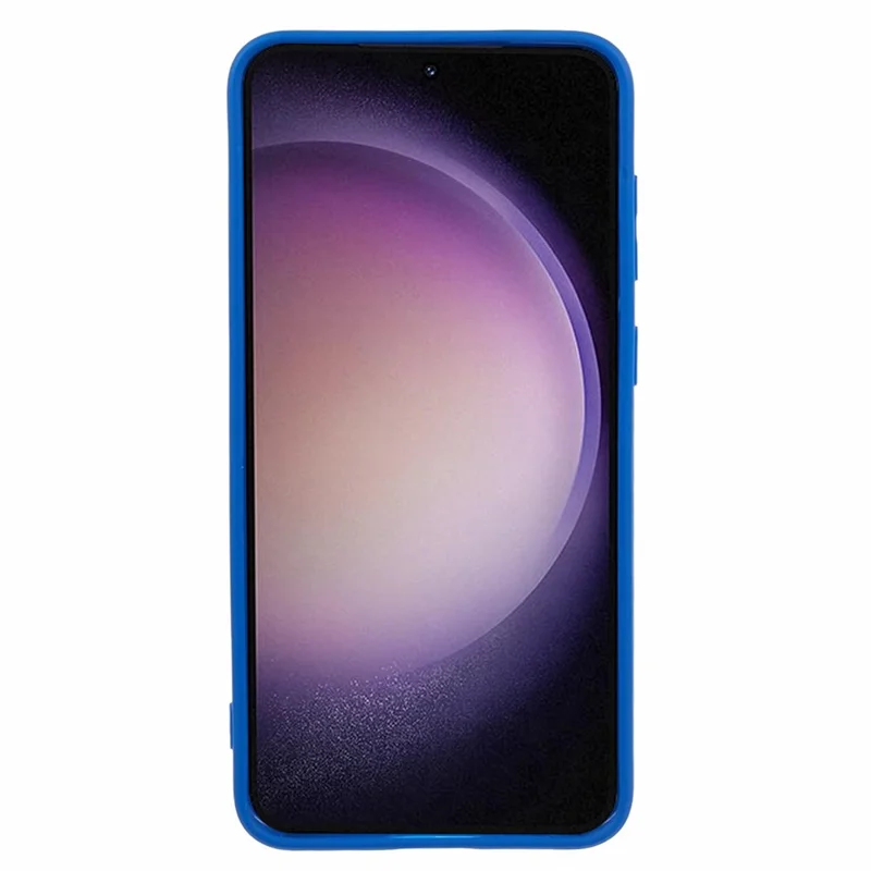سلسلة YX لهاتف سامسونج جالكسي S23 غطاء خلفي مقاوم للصدمات بلون أزرق (فتحات دقيقة) - أزرق