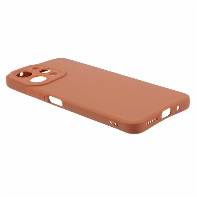 YX Series para Xiaomi Redmi 12 4G Funda Antideslizante de TPU Mate (Corte Preciso) - Marrón