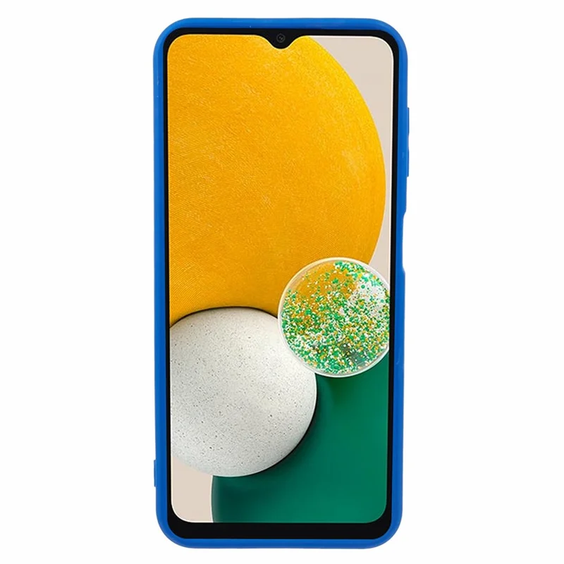YX Series For Samsung Galaxy A14 5G / A14 4G Case Anti-fingerprint TPU Cover (Precise Cutout) - Blue