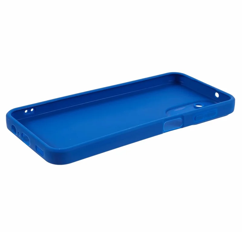 YX Series For Samsung Galaxy A14 5G / A14 4G Case Anti-fingerprint TPU Cover (Precise Cutout) - Blue