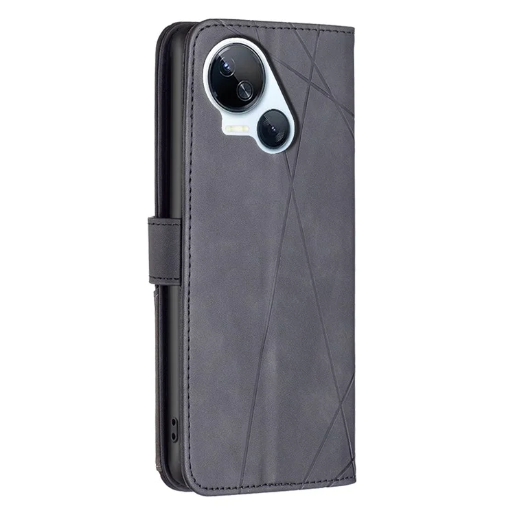 BINFEN COLOR BF05 Pour TECNO Spark 10 5G Coque Étui en Cuir PU Portefeuille Téléphone - Noir