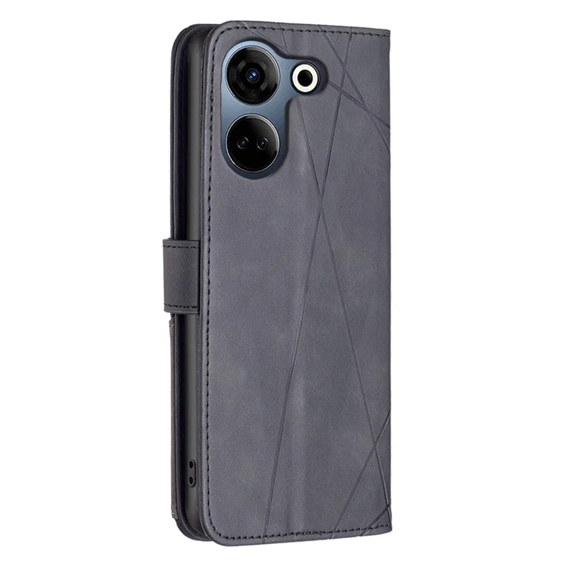 BINFEN COLOR BF05 Per TECNO Camon 20 4G / 20 Pro 4G Cover in Pelle PU Anti-caduta - Nero