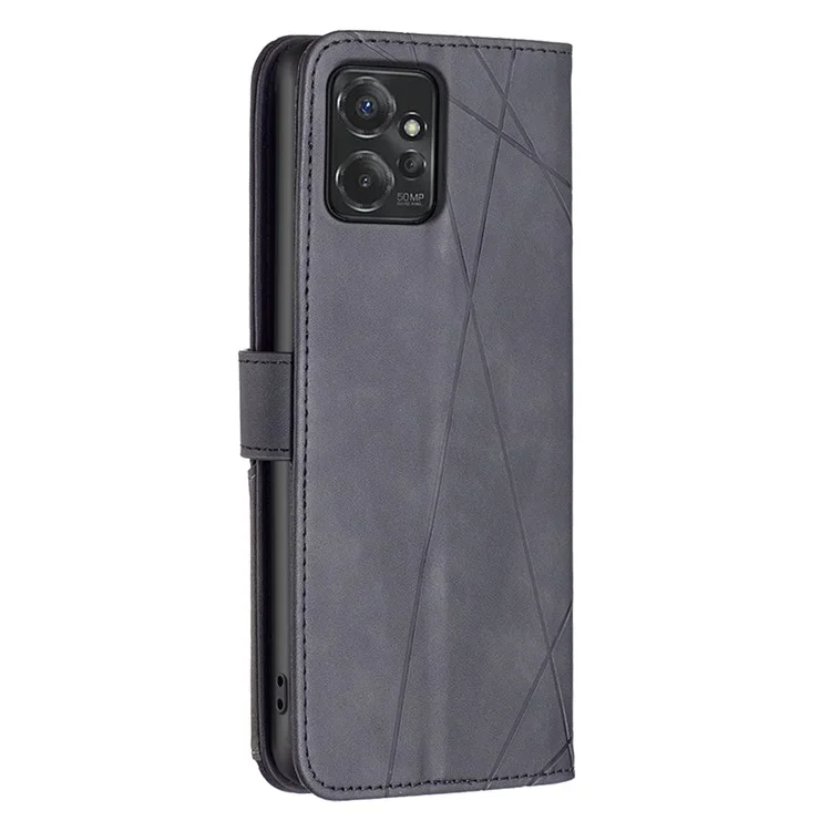 BINFEN COLOR BF05 Per Motorola Moto G Power (2024) Custodia Custodia in pelle stampata - Nero