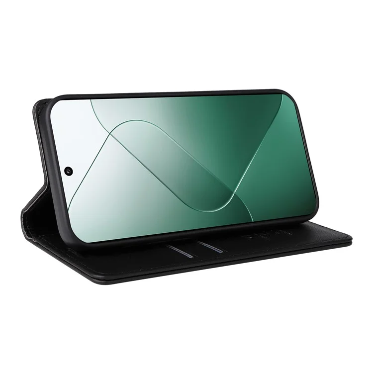 YIKATU YK-001 para Xiaomi 14 Case Anti-queda Capa de Carteira de Couro PU - Preto