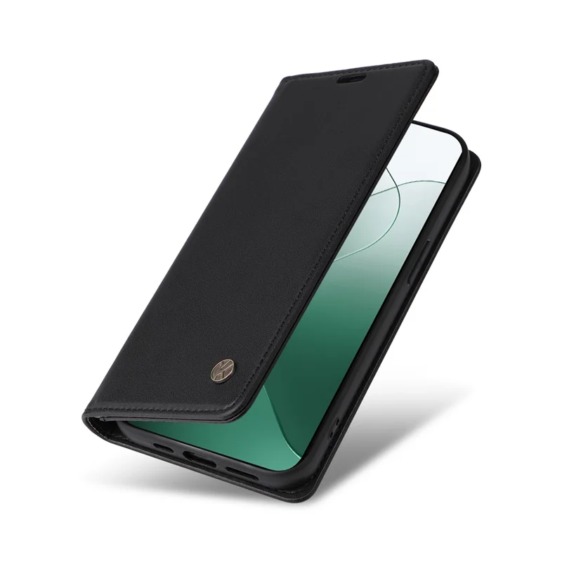 YIKATU YK-001 para Xiaomi 14 Case Anti-queda Capa de Carteira de Couro PU - Preto