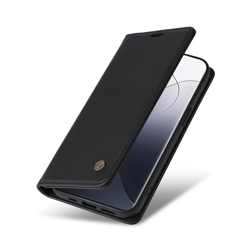 YIKATU YK-001 Per Xiaomi 14 Pro Custodia in Pelle Cover con Portafoglio e Slot per Schede - Nero