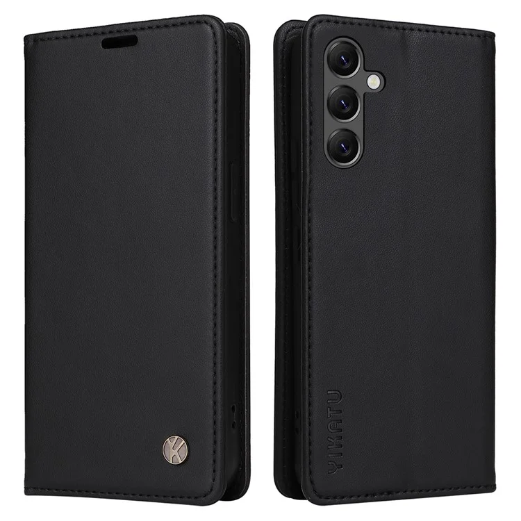 YIKATU YK-001 per Samsung Galaxy A25 5G (Globale) (161,0 x 76,5 x 8,3 mm) Custodia con chiusura magnetica automatica Supporto per telefono cellulare - Nero