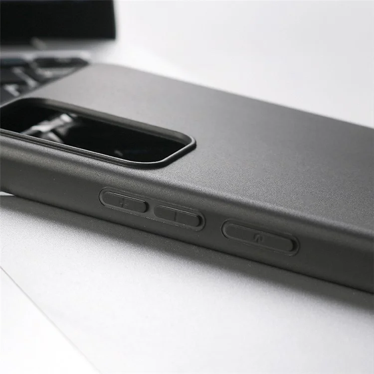 For TCL 406s / 406 TPU Case Matte Antti-fingerprint Phone Cover (Big Rear Lens Hole) - Black