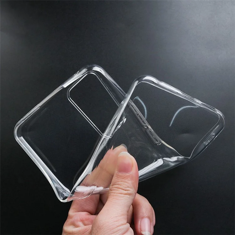 Para TCL 406s / 406 Case Transparent Soft TPU Ultra Slim Phone Cover (Big Rear Lens Hole)