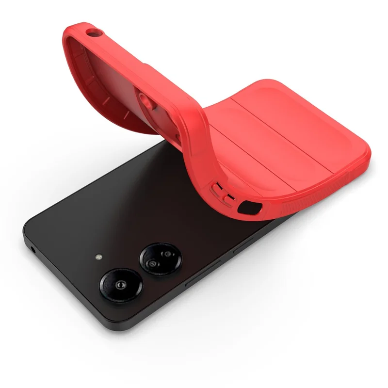 Para Xiaomi Redmi 13C 4G / Poco C65 4G Capa Resistente a Choques TPU Capa de Telefone - Vermelho
