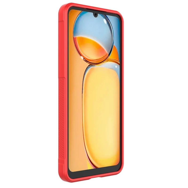 Para Xiaomi Redmi 13C 4G / Poco C65 4G Capa Resistente a Choques TPU Capa de Telefone - Vermelho