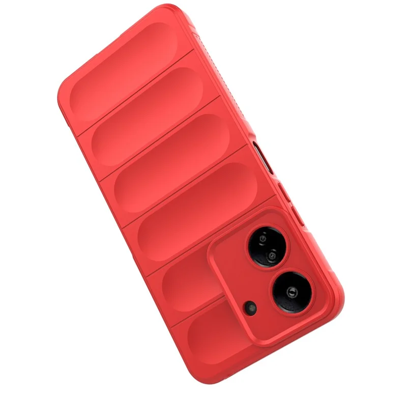 Para Xiaomi Redmi 13C 4G / Poco C65 4G Capa Resistente a Choques TPU Capa de Telefone - Vermelho